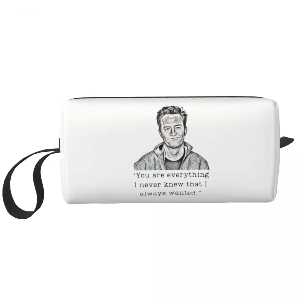 Matthew Perry In Memory Makeup Bag Pouch Cosmetic Bag Travel Toiletry Bag Organizer Storage Purse Large Capacity