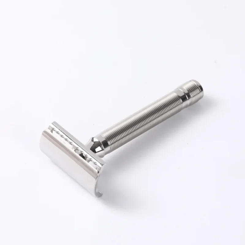 YAQI ماكينة حلاقة آمنة من الفولاذ المقاوم للصدأ عائمة احترافية 92 جرام/0.75 مللي متر تصميم تلميع من الفولاذ المقاوم للصدأ مثالي للعناية بالرجال