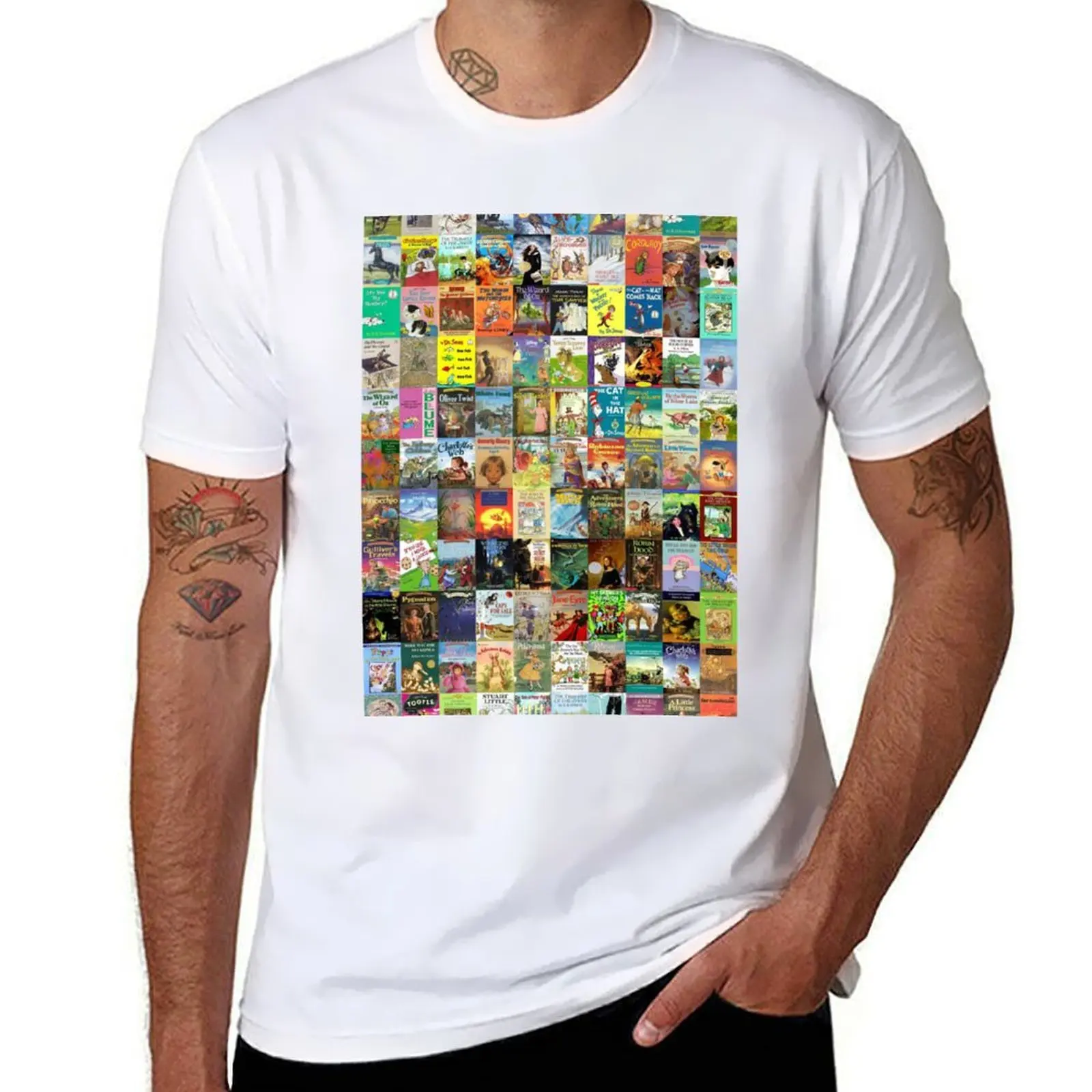 

Children's Books T-Shirt men t shirt cotton 100% t shirts cotton 100% T-Shirt