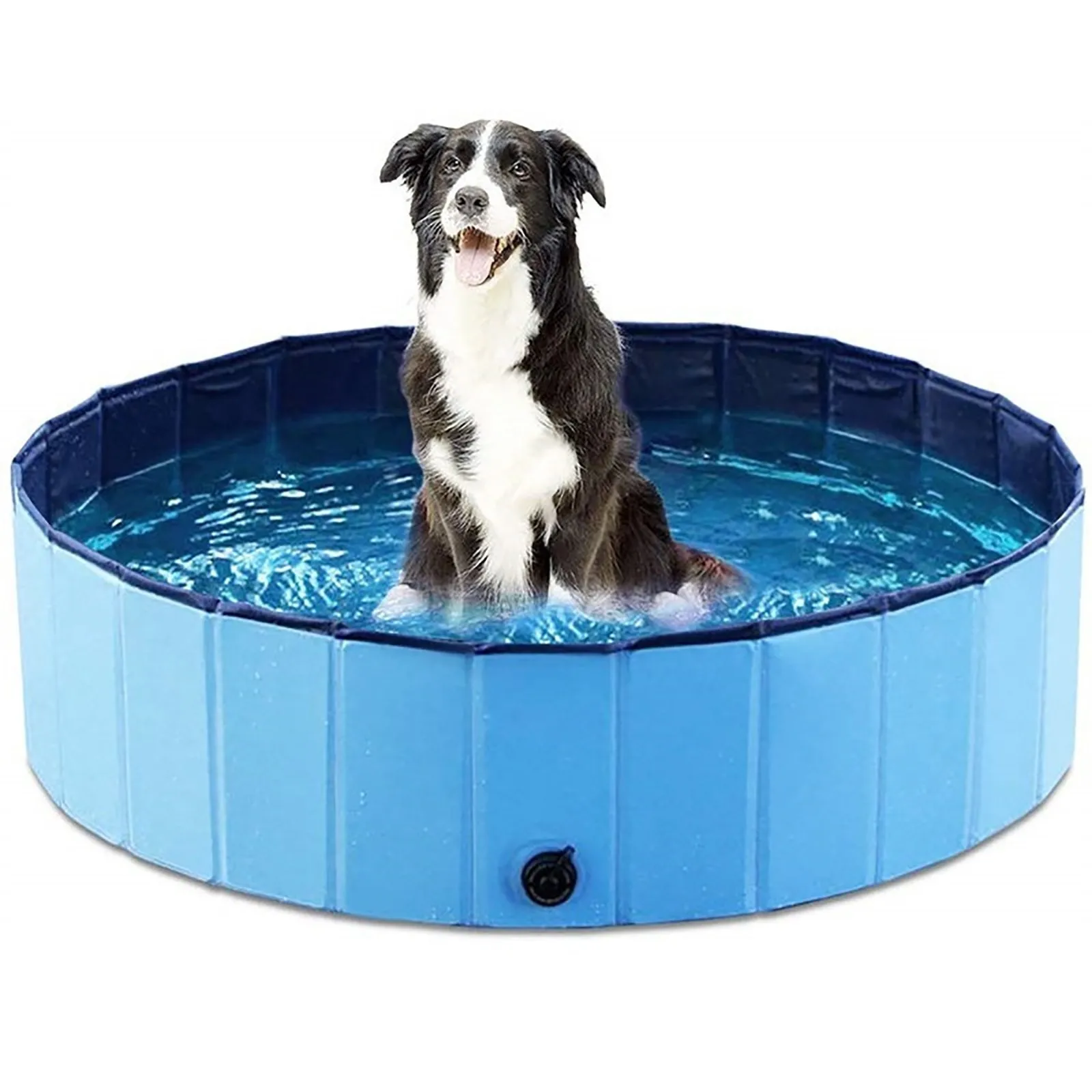 Piscina plegable para perros, carcasa de plástico duro, piscina portátil para perros, gatos y niños, bañera para cachorros, piscina plegable para niños