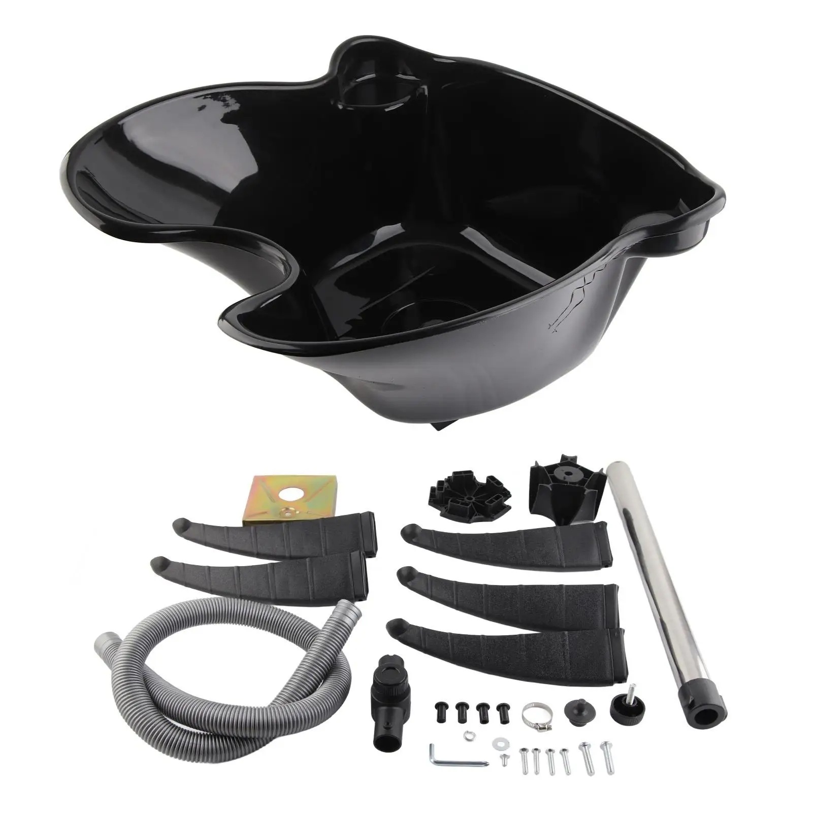 

Портативная раковина для волос из нержавеющей стали для салона, шампунь для обратной промывки и аксессуары для косметических инструментов