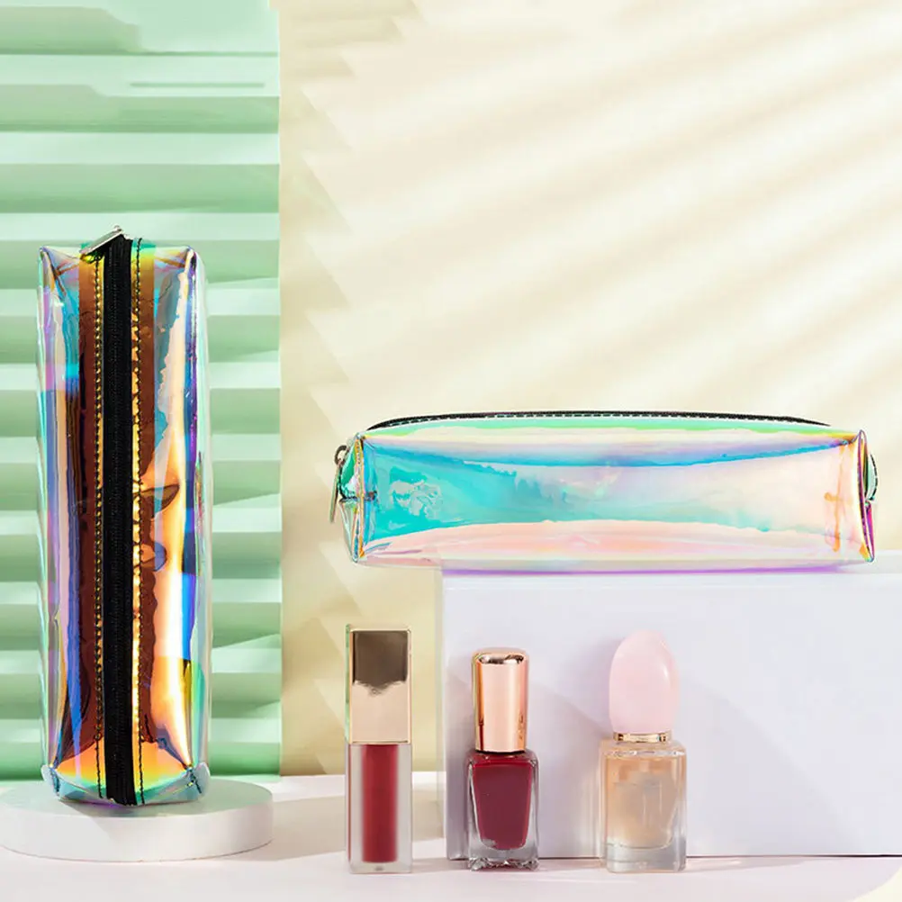 

2 шт. маленьких, но вместительных водонепроницаемых сумок из ПВХ для ручек и кистей, портативный органайзер для канцелярских принадлежностей для студентов и учителей