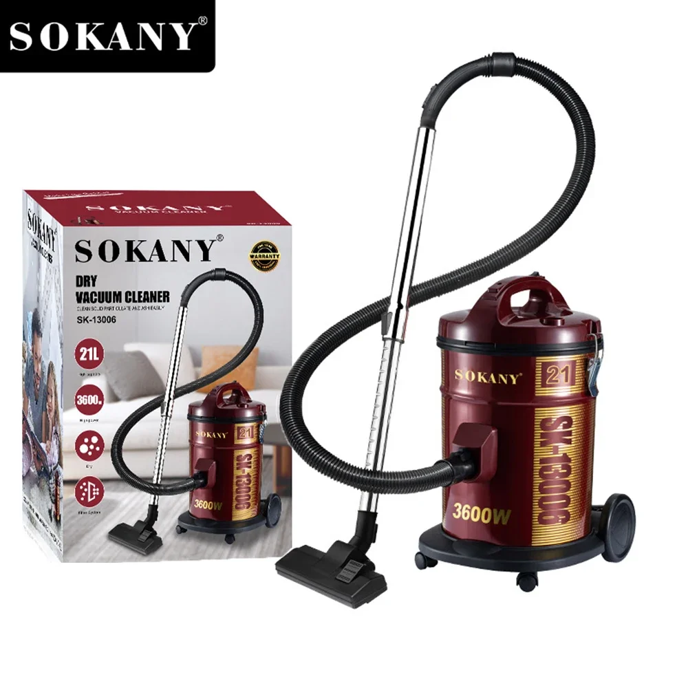 SOKANY 가정용 진공 청소기, 카펫 바닥 자동차 장착, 초강력 흡입 건식 진공 청소기, 상업용