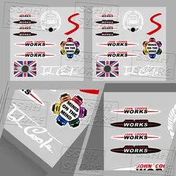 Car Accessories National Flag Decal Auto Whole Body Sticker Handle Decal Window Decoration For Mini JCW John Cooper Works