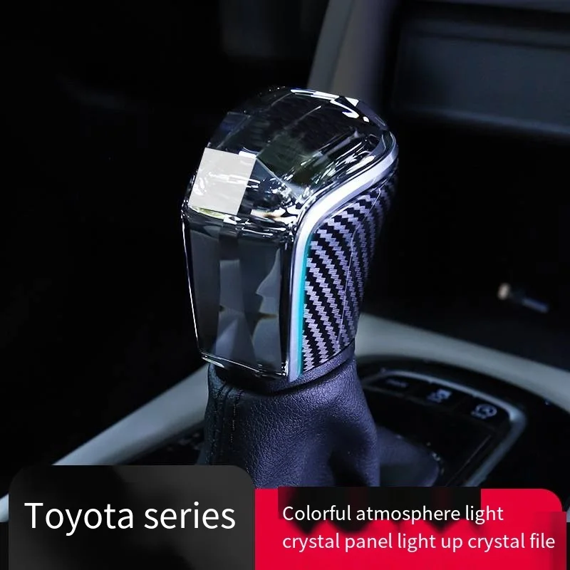 Crystal Gear Shift Knob LED Type-c  For Toyota Camry/Levin/Frontlander/Allion /Avalon/CHR/Levn/Corolla Seven Color Gear Head