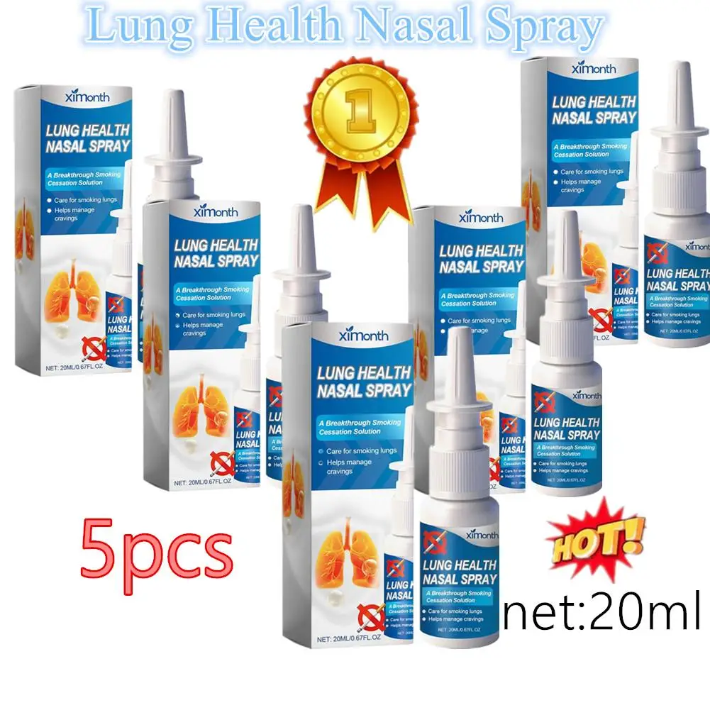 5PCS Nasal Cleansing Spray Lung Health Nasal Spray Promote Respiratory Health Strengthen Immunity Safe Personal Health