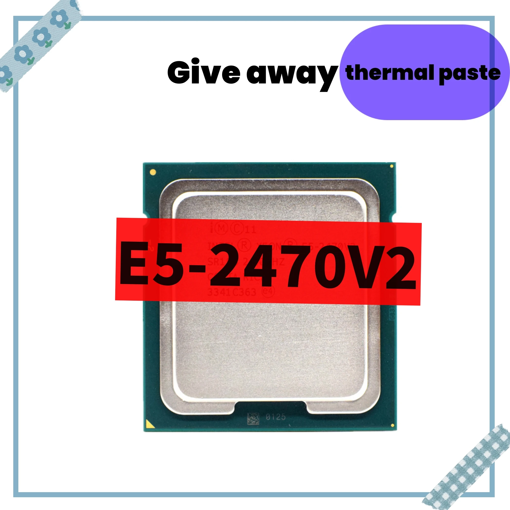 Xeon E5 2470V2 2470 V2 İşlemci 2,4 GHz On Çekirdekli Yirmi İş Parçalı LGA 1356 CPU