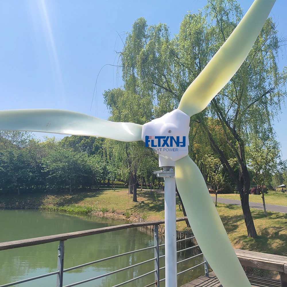 High Power 30KW Horizontal Axis Wind Turbine Generator Free Energy Magnetic Generator 24V 48V 96V Home Appliance Farm Industry