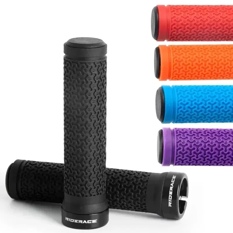 Bike Handle Bar Grips Ultralight Comefortable Cycling Handlebar Sleeve Anti Slip Single-sided Locking Cycling Grip