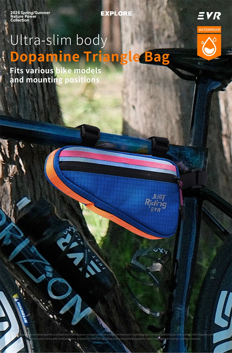 EVR Fahrradtasche 1L Vorderrahmentasche Outdoor-Dreieckstasche Dopamine Mountain Road Bike Hängetasche Fahrradausrüstung – Detail 1