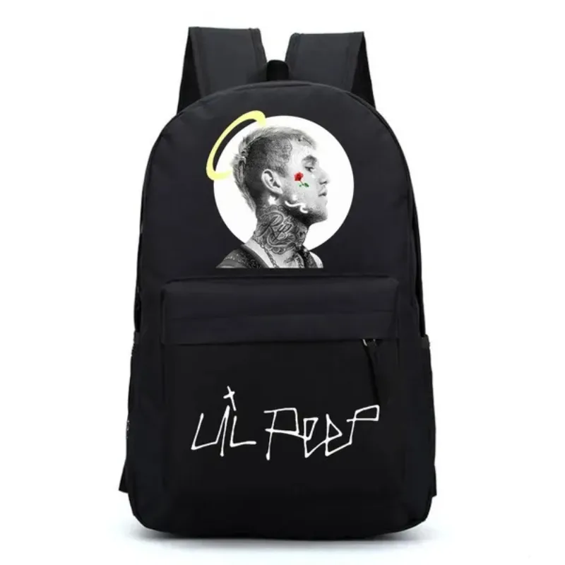 2024 Hot Usa Movie Stars L-Lils Peeps Printed Canvas Backpack Student Backpack Back To Schoolbags