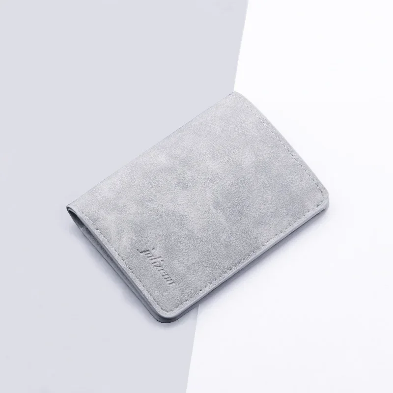 

Unisex Slim Leather Card Organizer - RFID-Blocking Vertical Wallet for IDs & Credit Cards Multi-Slot Compact Purse 지갑