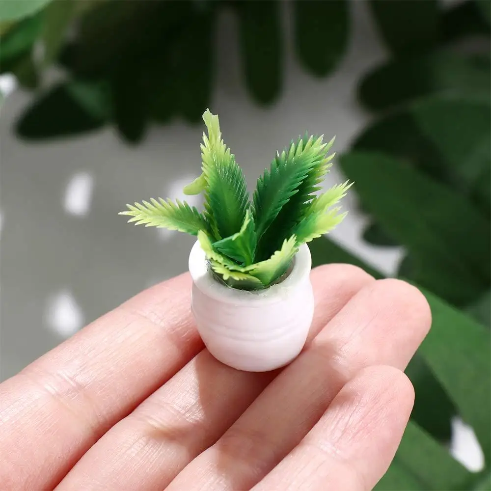 Model Crafts Pretend Play Toy Dollhouse Accessories Dollhouse MIniature Doll House Decoration Simulation Potted Plants