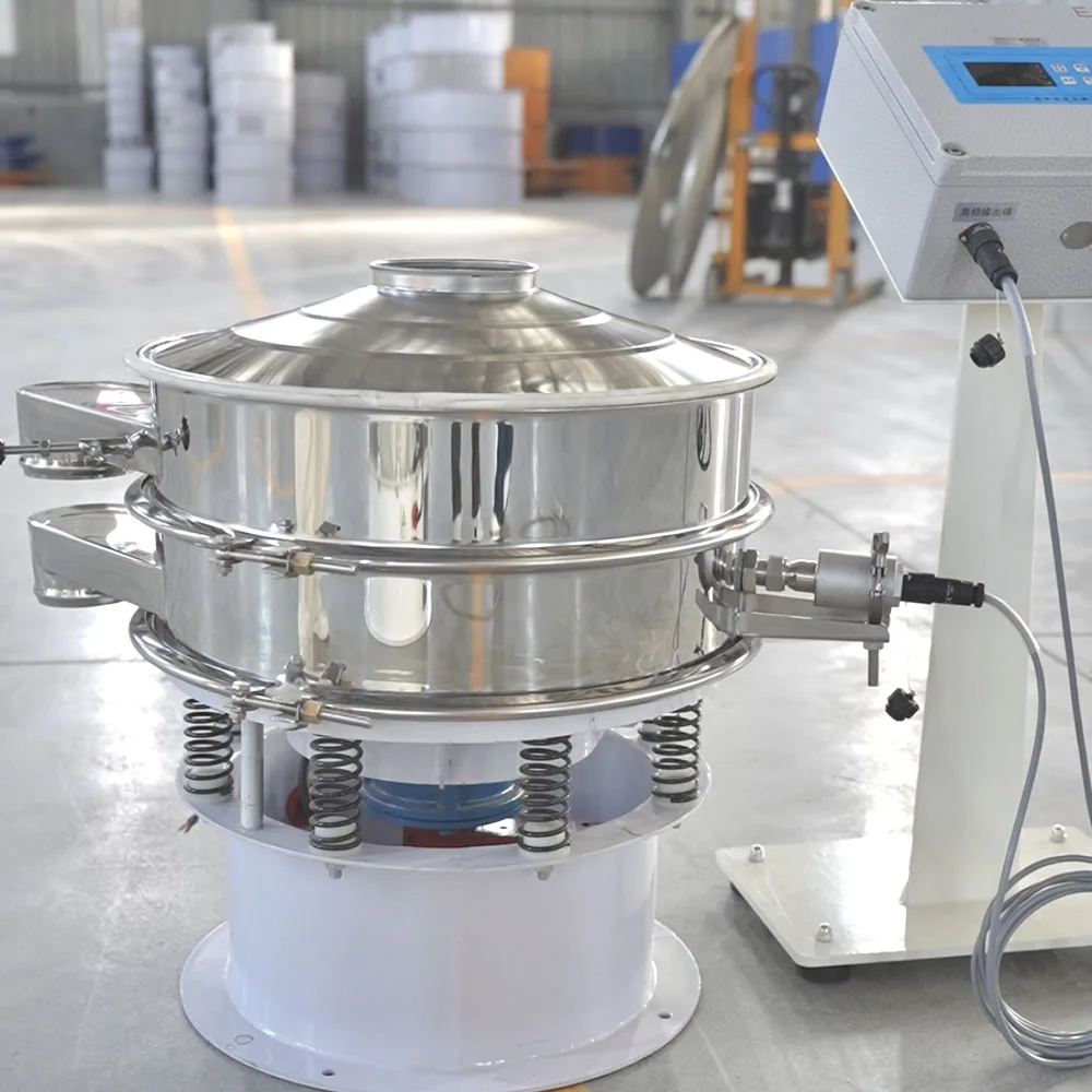 Chenqi tela vibratória rotativa ultrassônica, peneira vibratória de alta precisão, aço inoxidável, máquina de triagem circular