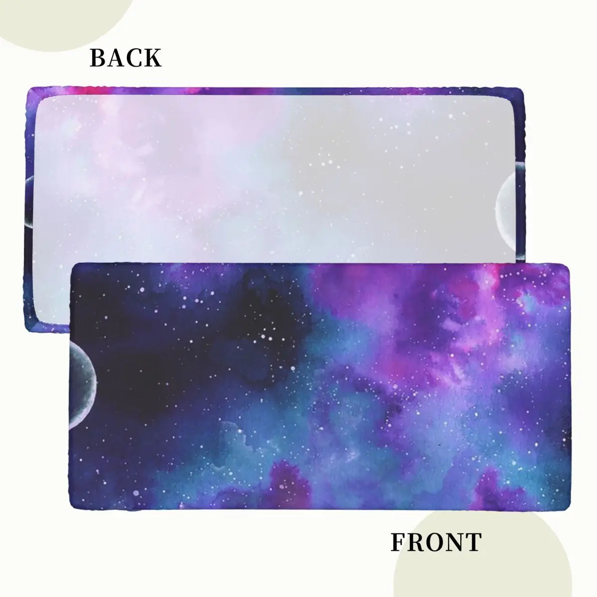 Neon Galaxy Dreams Customized Rectangular Tablecloth Waterproof Table Cover for Festival Party Decorations Table Cloth