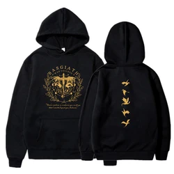 Basgiath War College Hoodie Fourth Wing Double-Sided Hoodies Women Hooded Sweatshirt Bookish Hoodie Vintage Casual Pullovers Top