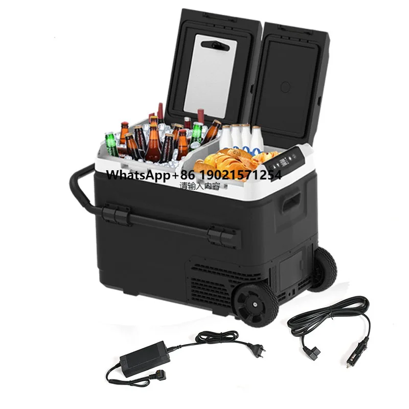 

Portable Mini Car Refrigerator 12v 24v DC 110v AC Compressor Freezer Fridge for Camping Made of Durable Plastic