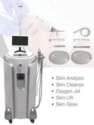 Water Oxygen Jet Peel Facial Moisturizing Vacuum Pen Deep Cleansing BIO Skin Rejuvenation Equipment With Skin Analysis Device