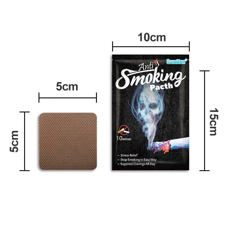 Smoking Control Patches, Acupoint Massage Plaster Patches, 10 Patches/Bag K11001