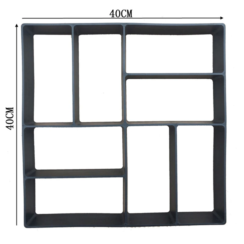 Walk Path Molding Paving Maker Mold Reusable Practical Paving Maker for Patio Lawn Garden Decoration