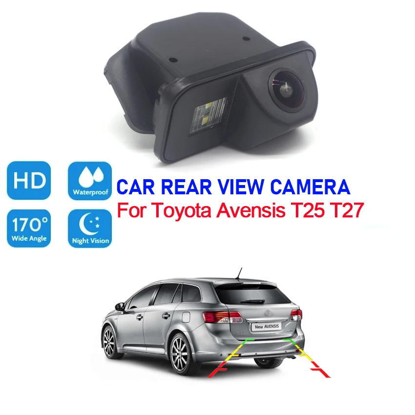 

car reversing rear view camera For Toyota Avensis T25 T27 CCD Full HD Night Vision reverse Parking camera high quality RCA