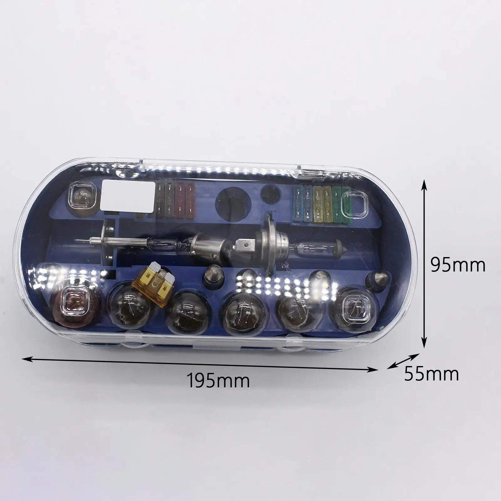Kit de fusibles de bombilla de emergencia, 30 Uds., caja de lámpara H4 H7 Universal