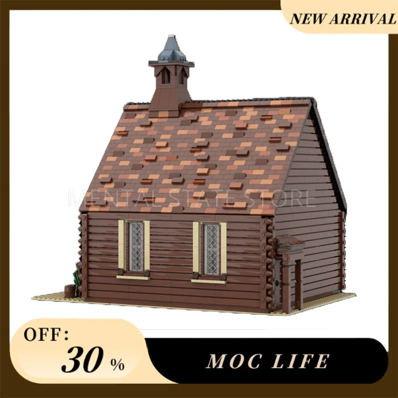 NEW 4134PCS Customized MOC Western church Blocks Technology Bricks DIY Creative Assembly Education Toys Holiday Gifts