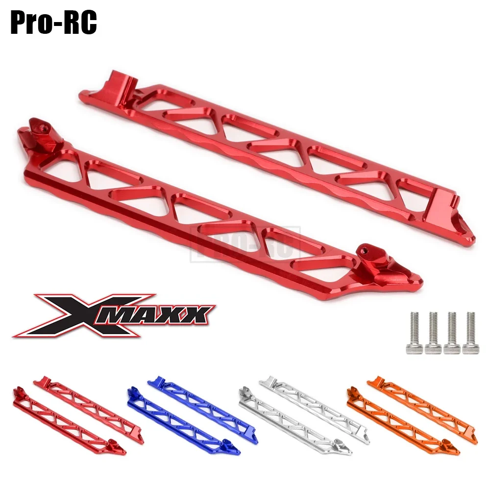 2Pcs Aluminum Alloy Side Trail Nerf Bars #7723 Set for RC Crawler Car 1/5 Traxxas XMaxx X Maxx X-Maxx 6S 8S 77076-4 77086-4
