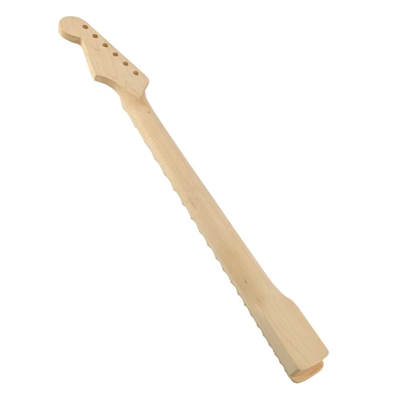 Suitable For Electric Guitar,22 Frets ST Style Guitar Neck,Canadian Maple Guitar Neck with Wavy Fretboard Matte Finish