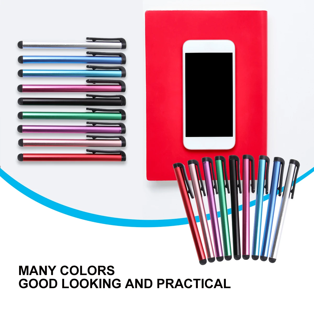 

30 Pcs Touchscreen Pen Tablet Stylus for Phone Creative Aluminum Alloy Capacitive Pens