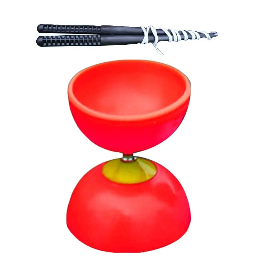 Funny Chinese YOYO 3 Bearing Diabolo Set Metal Sticks Bag Toys For Kids Children Adult Elderly People toy