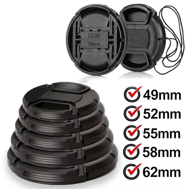 37 40.5 43 46 49 52 55 58 62 67 72 77 82mm Snap-on Anti-scratch Camera Front Lens Cap Cover Protector For Canon Leica Nikon Sony