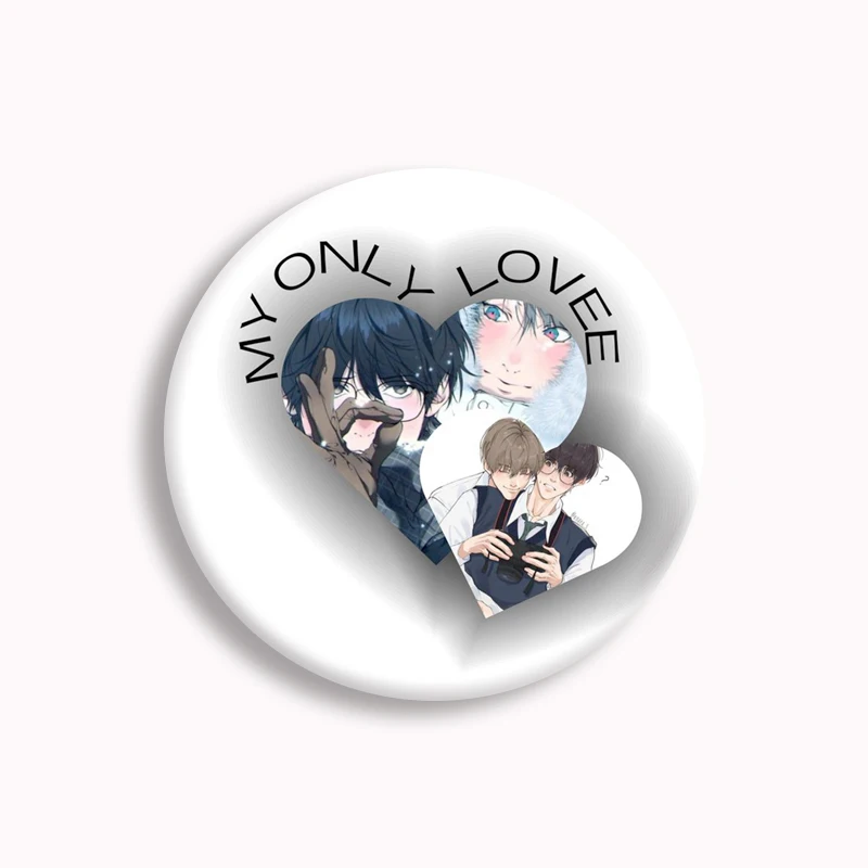 Pin de botón suave coreano BL Manga Lost in The Cloud, Bai Xianyun Yanhe Na Campus, insignia de amor, broche de cómic, decoración de bolso, regalos para fanáticos, caliente