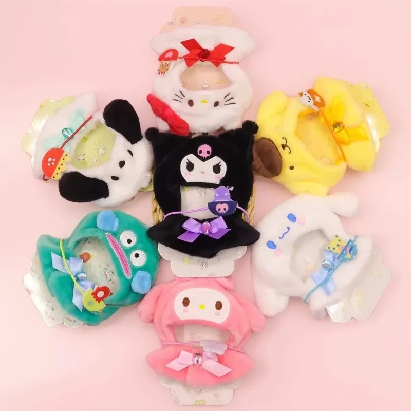 

Очаровательная кукла Sanrio, аксессуары, накидка Kawaii, одежда для Hello Kitty Kuromi Melody Cinnamoroll, плюшевая игрушка, наряд, подарки