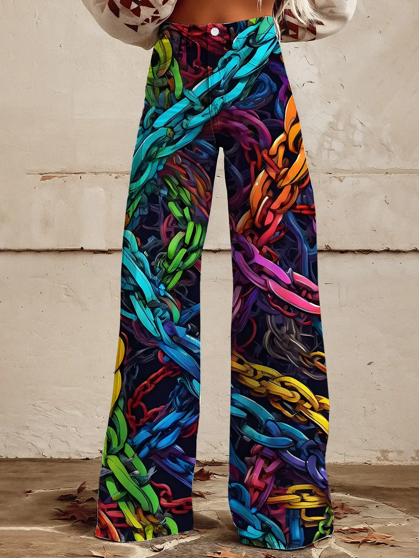 2026Ladies' slim fit wide leg flared pants fashionable multifunctional casual pants for women,Theme activities and casual attire