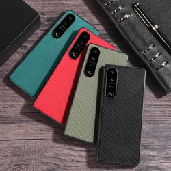 Shockproof Braided Nylon Texture Case for Sony Xperia 1 V 5 IV 1 VI V 10 III II, Slim Anti-Slip Matte Hard Back Phone Cover