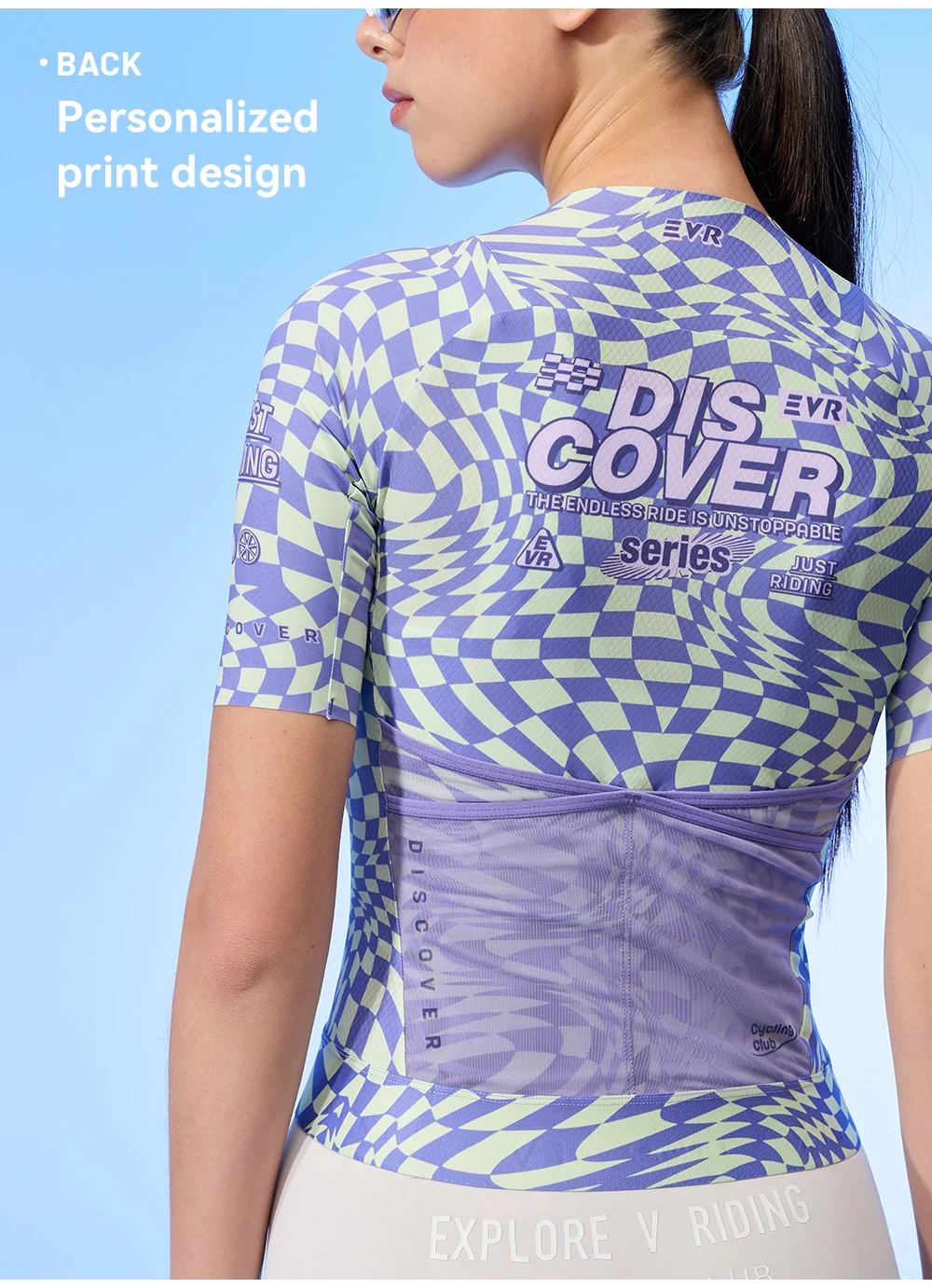 EVR Pro Sommer-Radtrikot für Damen, leichte Fahrradbekleidung, MTB-Trikot mit Taschen, schnell trocknendes Fahrrad-Shirt – Detail 10