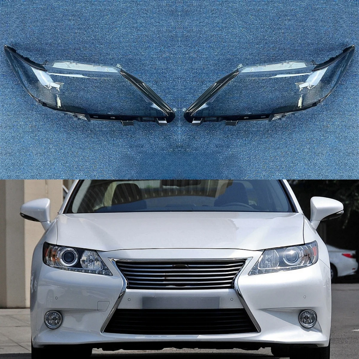 

For Lexus ES250 ES300 ES350 2013 2014 Headlamp Cover Shell Lamp Mask Headlight Shade Transparent Lens Lampshade Plexiglass