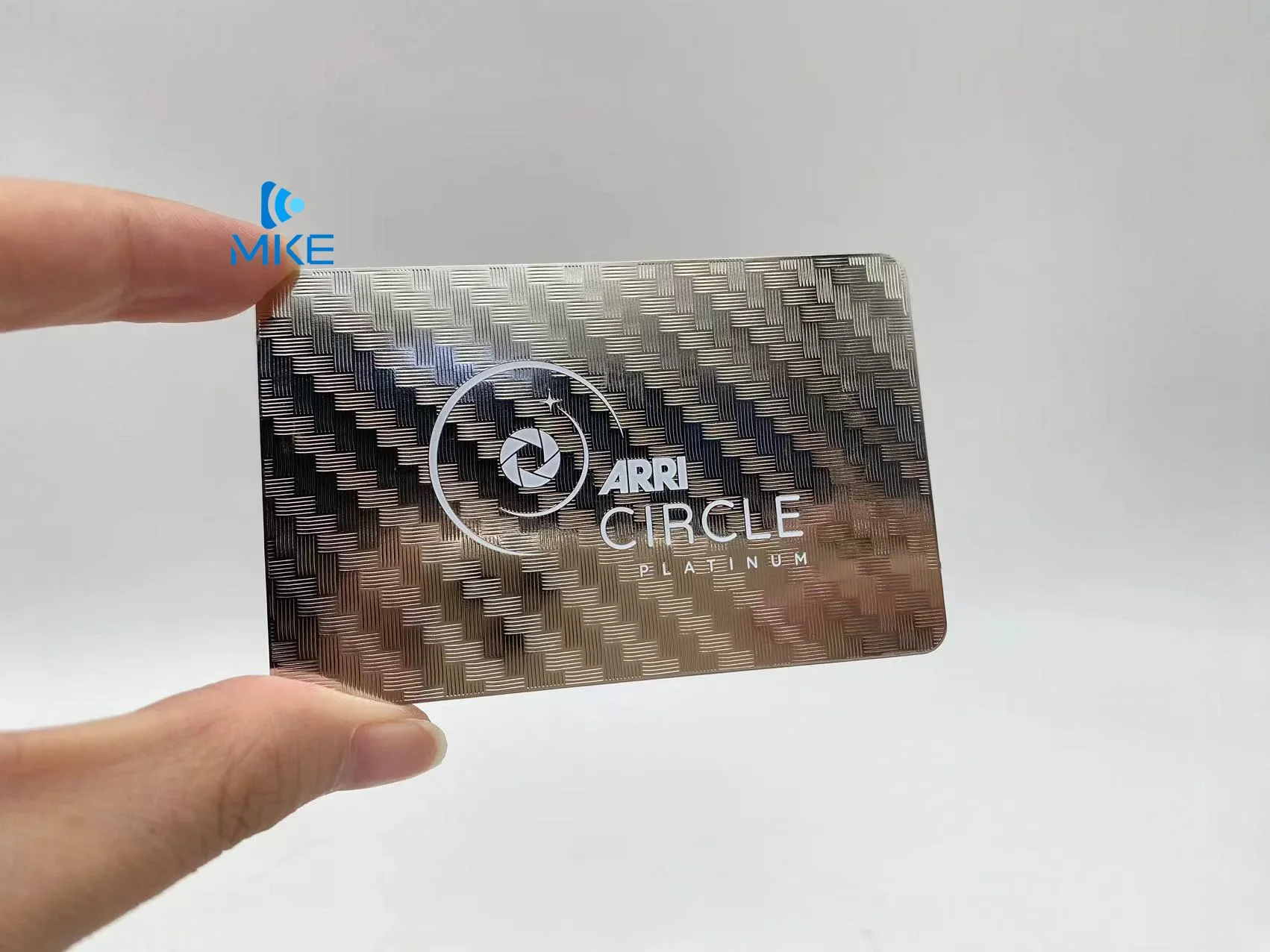 Mirror Silver Business Metal Credit Cards for Laser Engraving