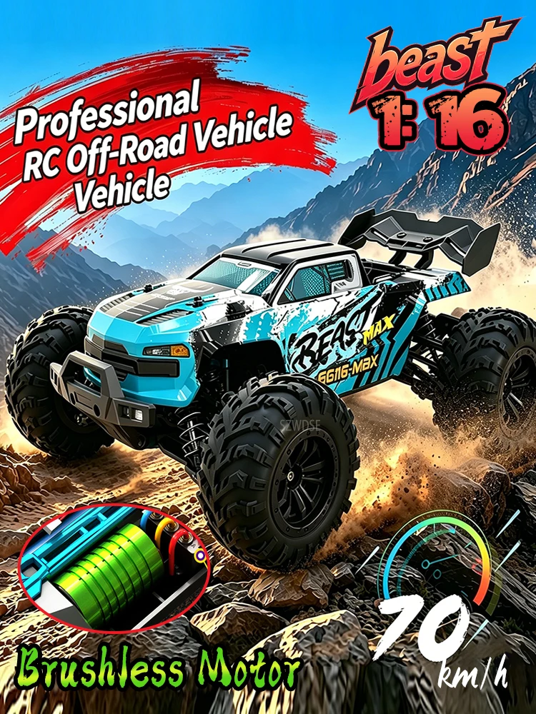 WLtoys SG116 PRO/SG116 MAX Bürstenloser RC-Rennwagen 1/16 4WD 50-80 KM/H Hochgeschwindigkeits-Drift-Rennwagen für Erwachsene und Jungen
