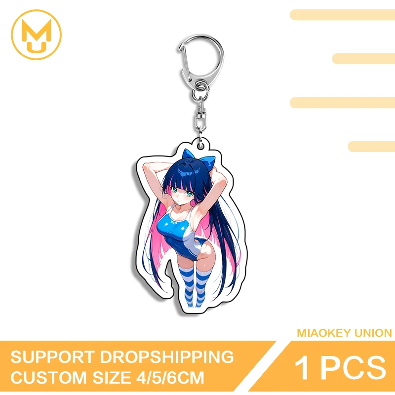 Racing Girl Stocking Key Holder Y2K Portrait Accessories Novelty Popular Pendant Propsilver Stainless Steel Chain Lobster Clasp
