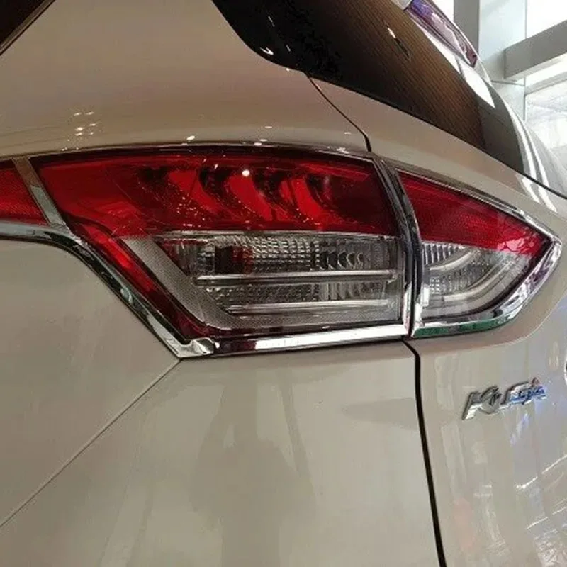 Car Accessories For Ford Kuga Escape 2013 2014 2015 2016  Exterior Chrome Rear Light Lamp Cover Trim Taillight Protector view 2