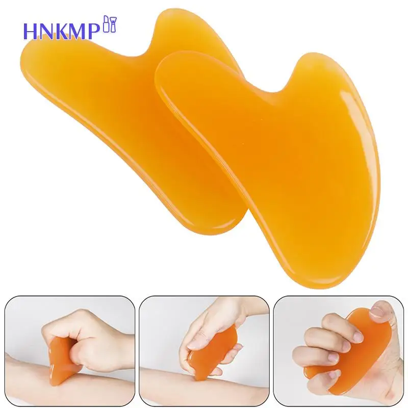 1Pc Natuurlijke Jade Guasha Sloop Plaat Gua Sha Massager Gezicht Meridiaan Schrapen Spier Ontspanning Gezondheidszorg Massage Tools