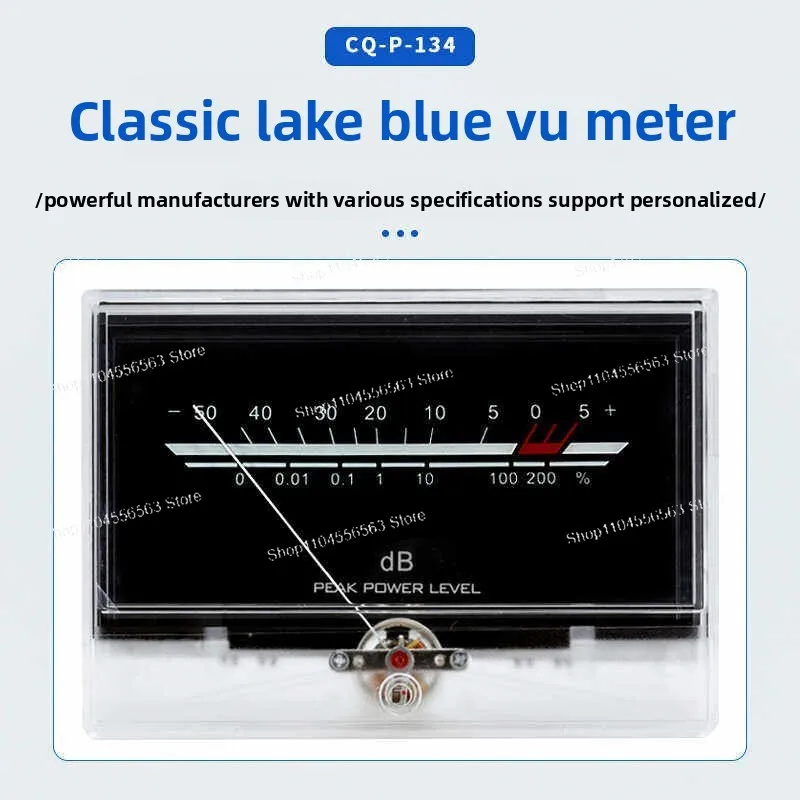 High Precision Golden Throat VU Level Meter Power Amplifier with Backlight Audio Meter P-134 Bile Fever DB Meter Head