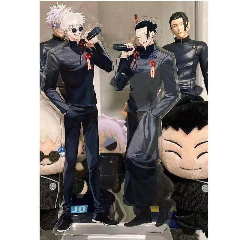 10 سنتيمتر أنيمي Jujutsu Kaisen الزفاف الاكريليك حامل Gojo Satoru Geto Suguru سطح المكتب الحلي الديكور