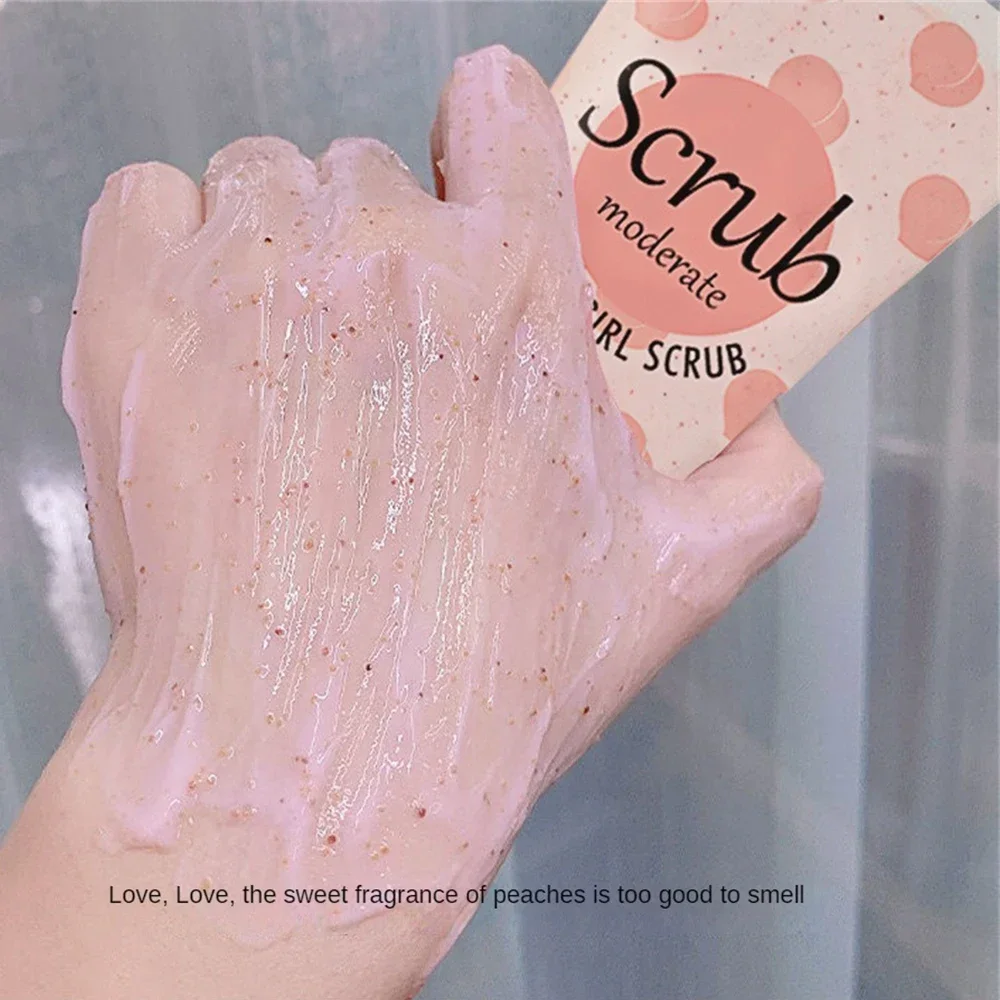 Intimate Whitening Pink Wash Face Body Skin Cleaning Body Scrub Care Soft Peach Body Scrub Deep Cleaning Handmade Feminine