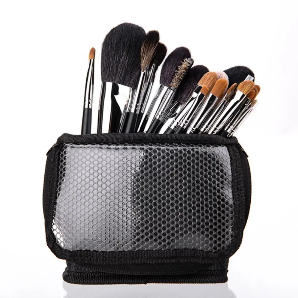 Vertical Design Makeup Brush Storage Bag Large Capacity Foldable Makeup Brush Case Waterproof Dust-proof Storage Bucket Travel