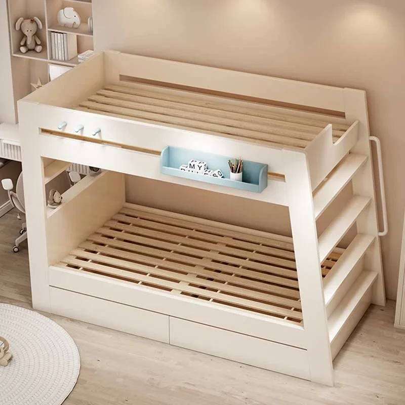 Children Bunk Beds Two Layer Solid Wood Frames Adult Bunk Modern Beds High Low Child Mother Literas Adolescente Furniture