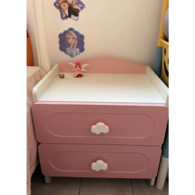 Nightstand Storage Shelf Children's Modern Bedroom Small Storage Cabinet Budget-Friendly Simple Bedside Organizer Rack