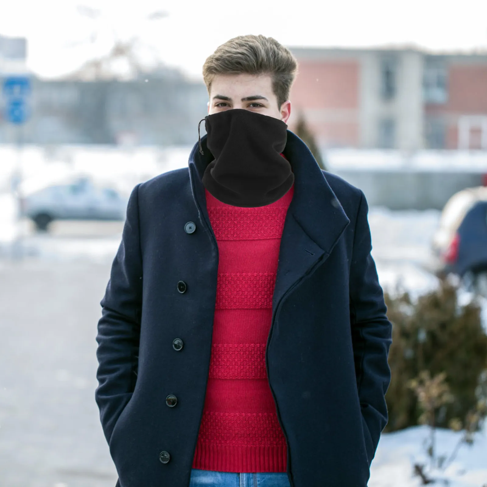 

4Pcs Winter Face Mask Scarf Windproof Warm Neck Warmer for Skiing Cycling Hiking Outdoor Sports Unisex Cold Weather Protection